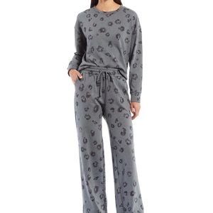 Splendid Long Sleeve Animal Print Crew Neck Pullover size XL